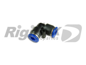 ACOPLE PLASTICO RAPIDO CODO DE 12 MM